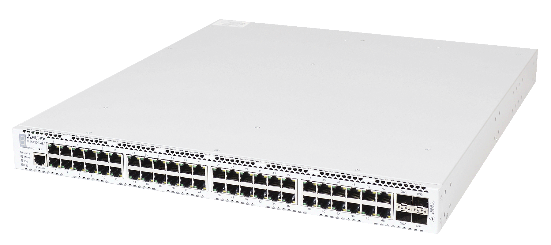 Ethernet-коммутатор MES2300B-48, 48x1G RJ45 + 4x10G SFP+, L3, 220V AC/12V DC